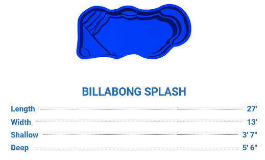 Billabong Splash Dimensions